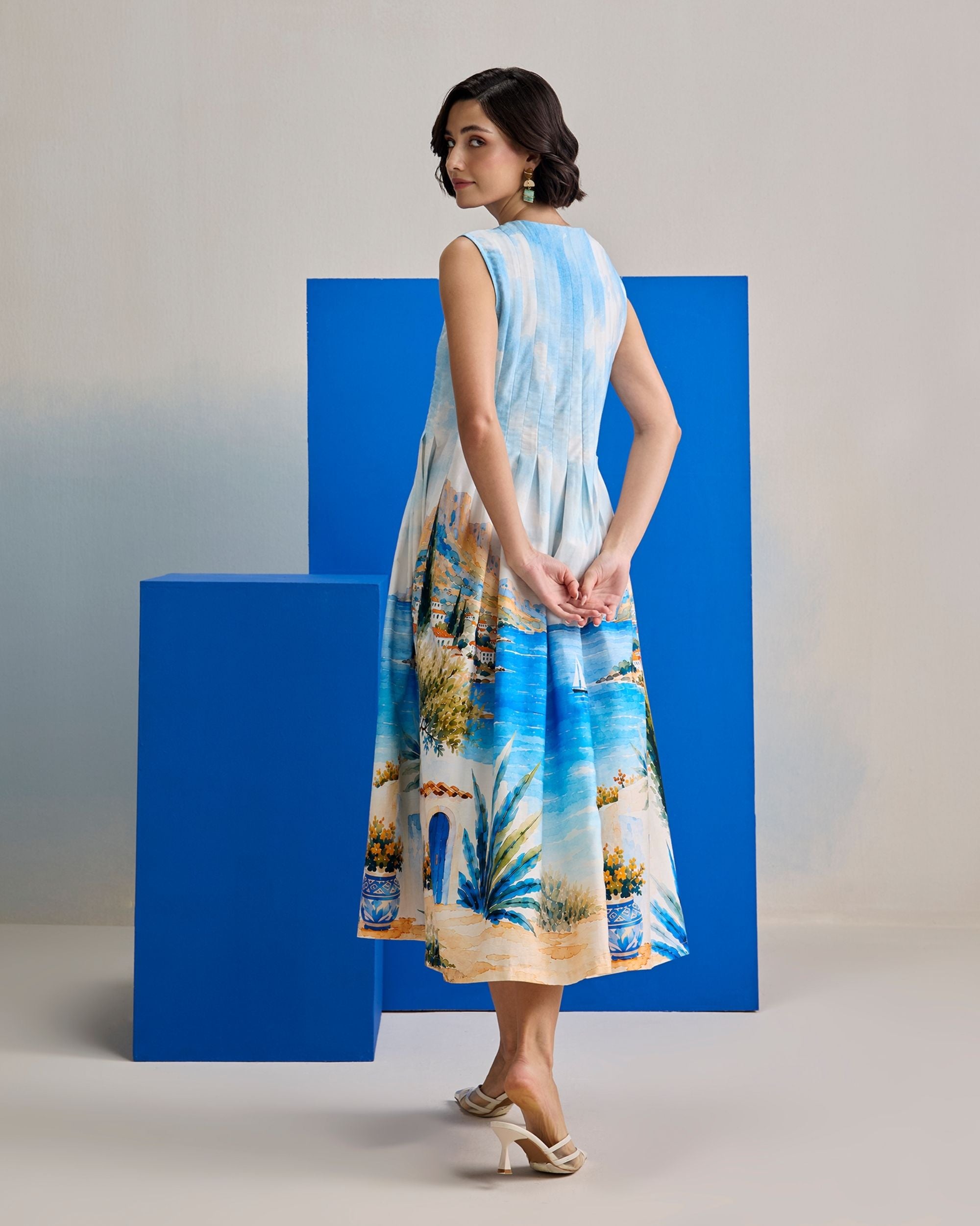 Mediterranean Midi Dress