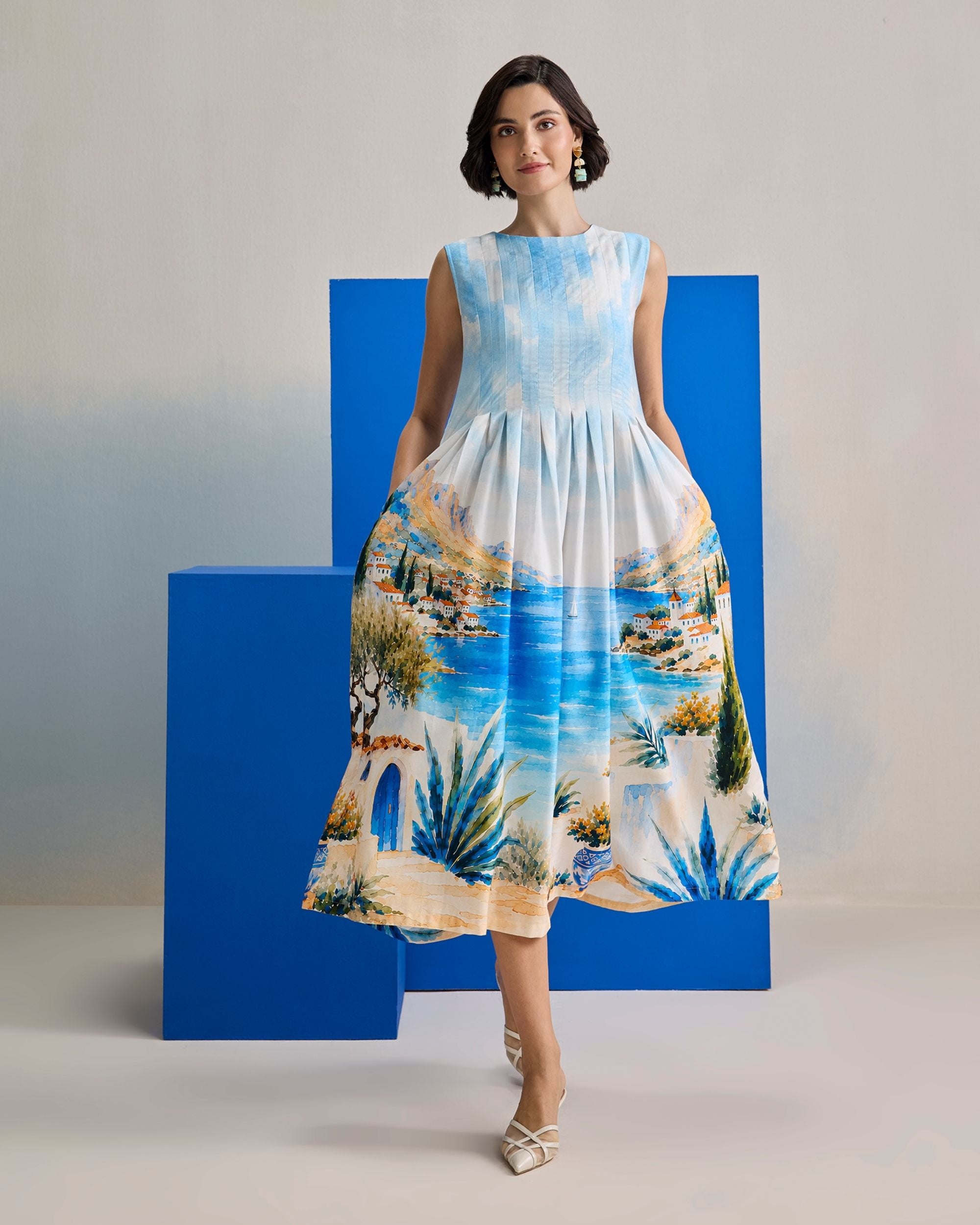 Mediterranean Midi Dress