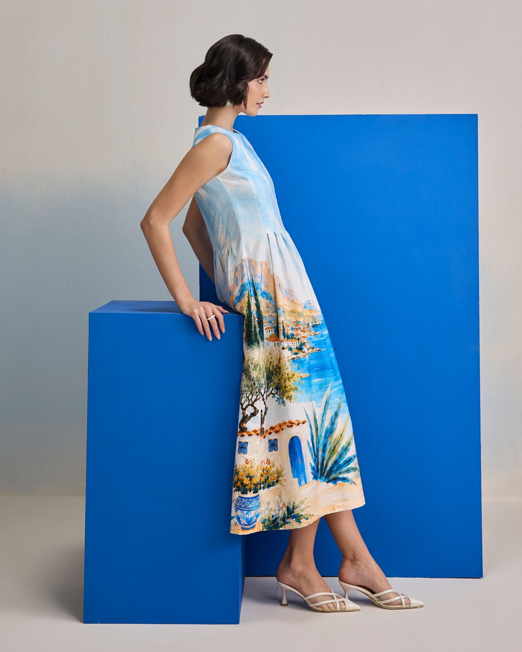 Mediterranean Midi Dress
