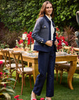 Navy Duchess Jacket Set