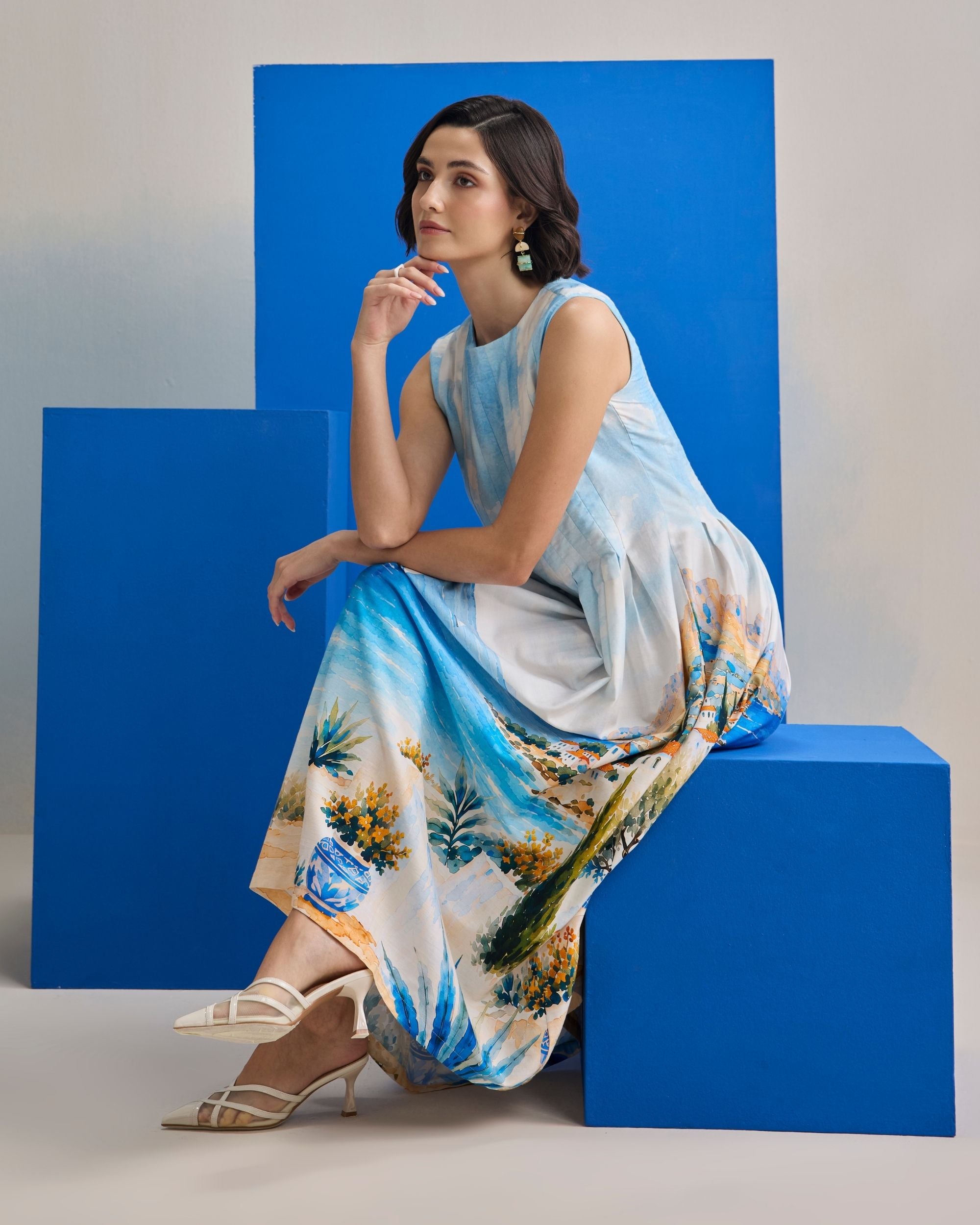 Mediterranean Midi Dress