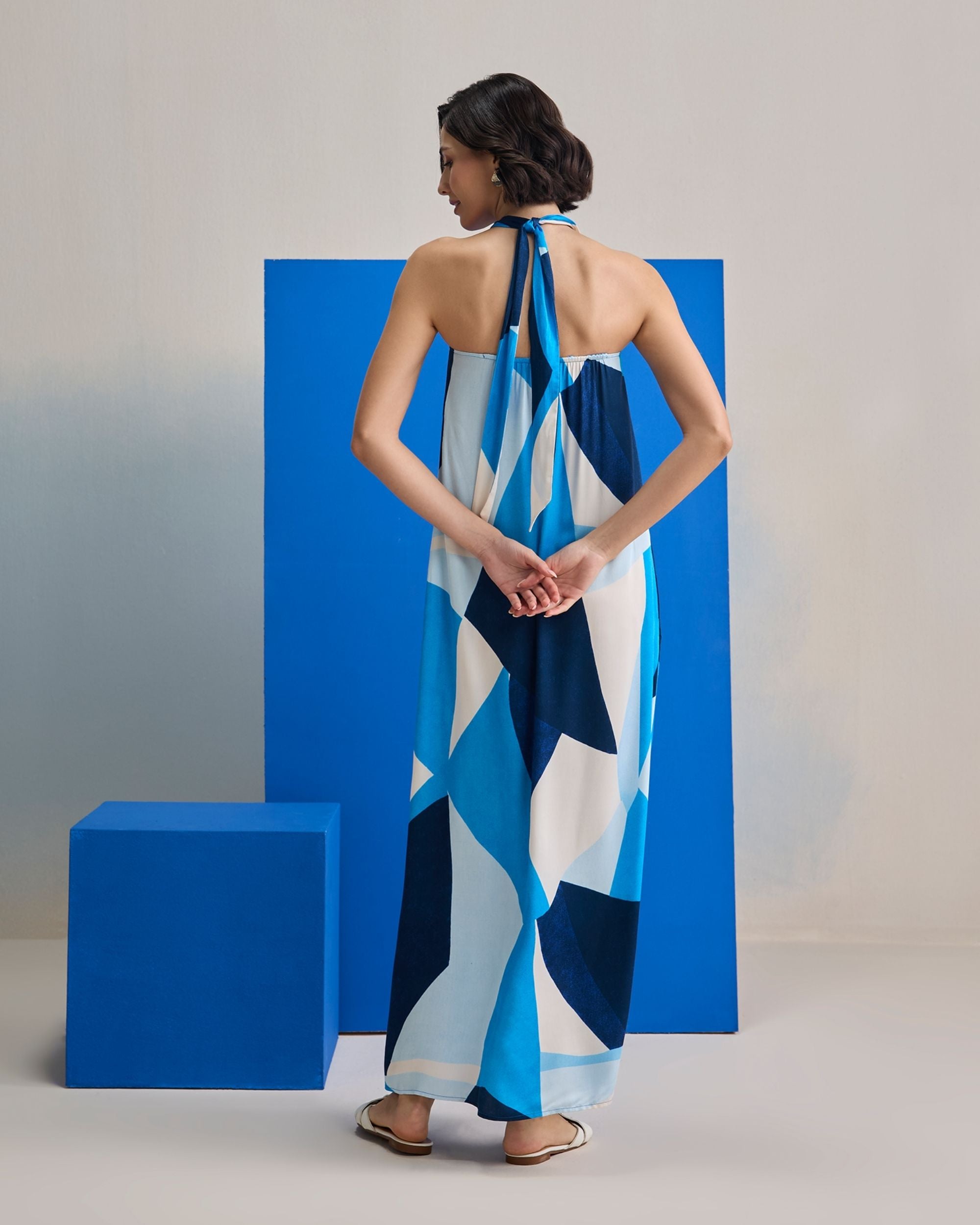 Ocean Wave Maxi Dress