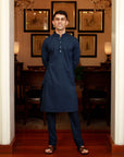 Navy Blue Kurta Set