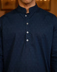 Navy Blue Kurta Set