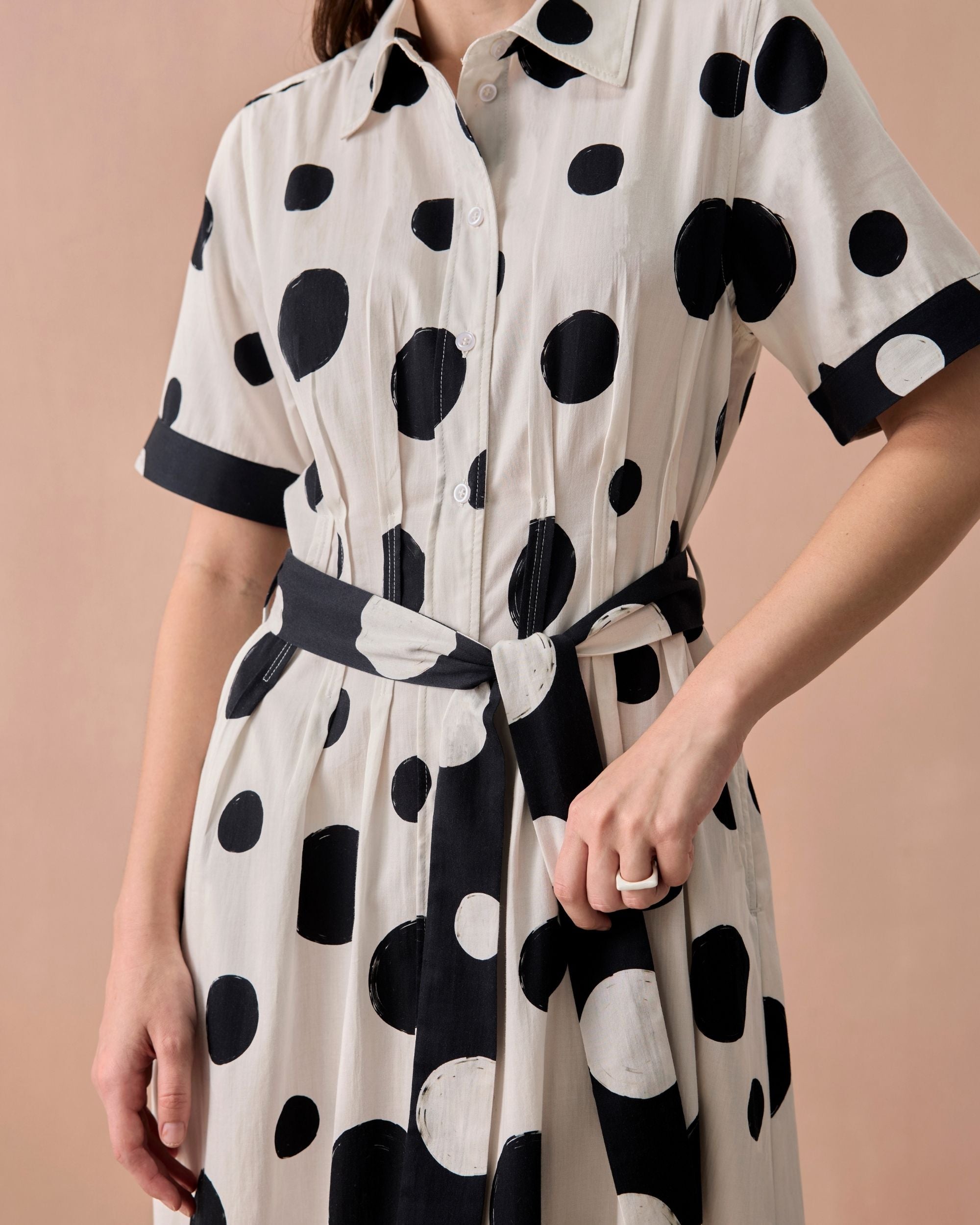 Monochrome Mono Maxi Dress